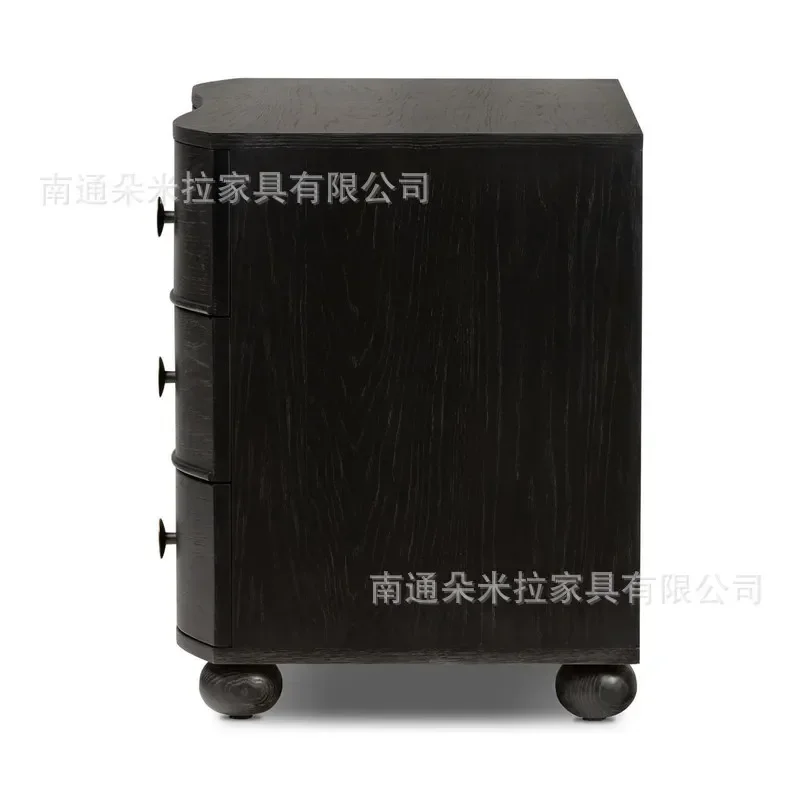 American Retro Bedside Table Bedroom Nightstand High End Exquisite Storage Cabinet for Modern Home Decor Furniture