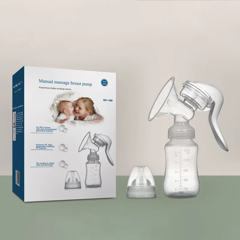 Standard manual breast pump accessories with high suction power breast pump