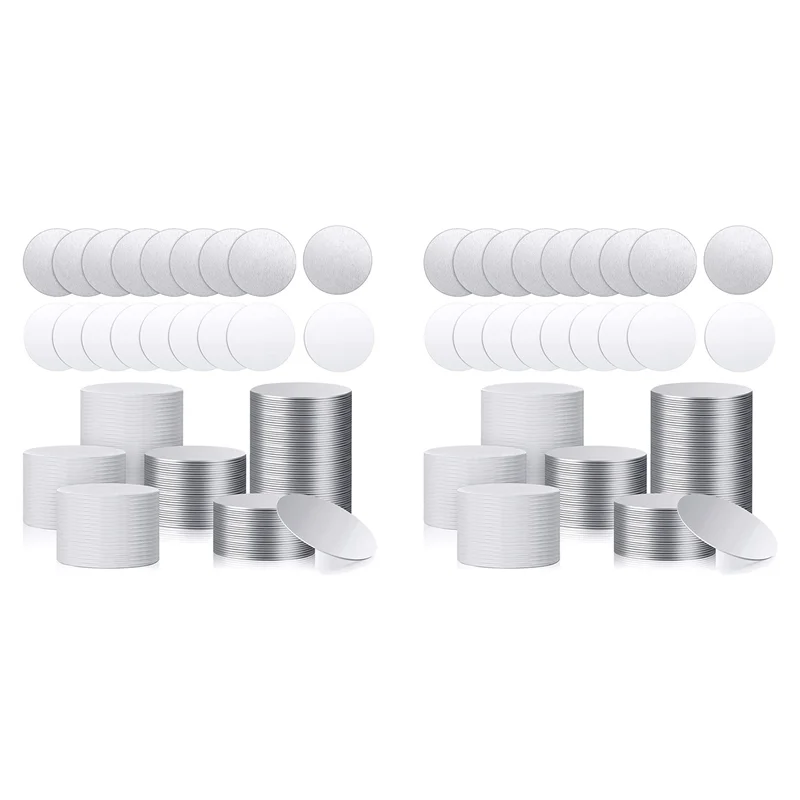 

CYL-Sublimation Blank Aluminum Stickers Set Round Blank Bezel Pendant Tray Aluminum Sheet, Sublimation Blank Discs (100Pcs)