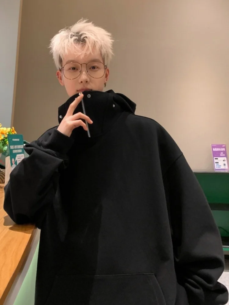 

Худи Bla на молнии, весна-осень, свободный крой, модное, универсальное, для мальчиков, из полиэстера, не мнется