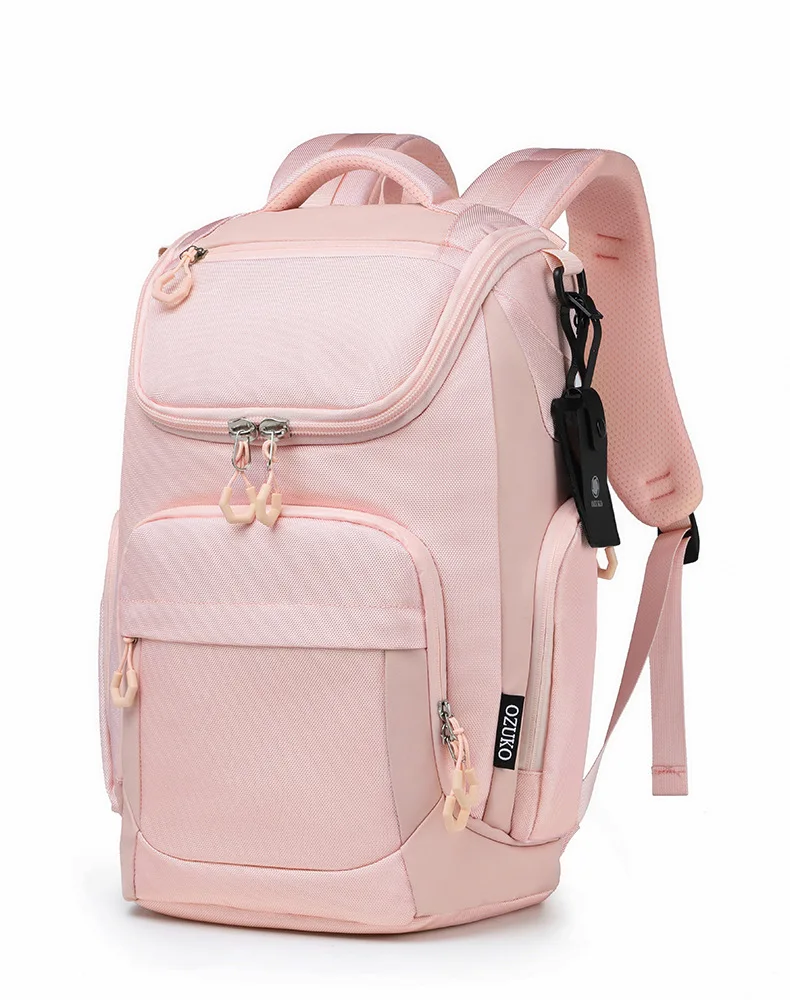 OZUKO Cabin Backpack Large Capacity Waterproof Backpacks 15.6 Laptop Backpack Travel Business Male Bag USB Fashion
