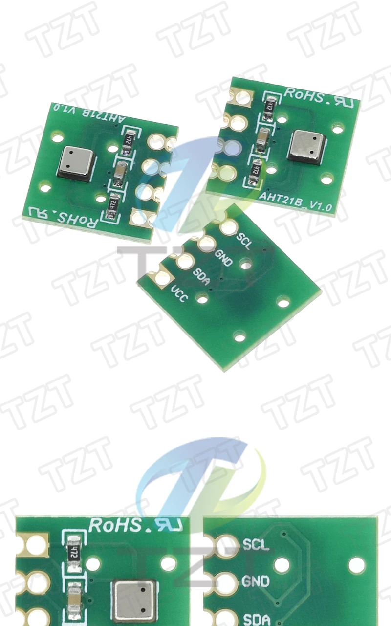 TZT AHT21 Hochpräzises digitales Temperatur- und Feuchtigkeitssensormessmodul, I2C-Kommunikation, ersetzt SHT20 für Arduino – Detail 4