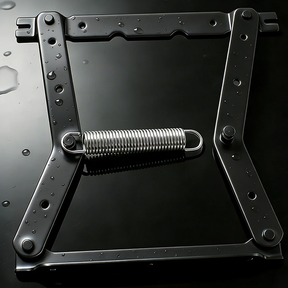 Black Steel Folding Sofa Bed Hinges 2 pcs for Convertible Furniture Builds with Space Saving and Organized Storage