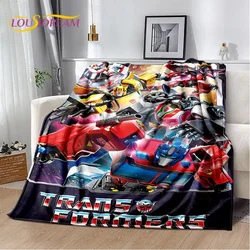 HD Cartoon T-Transformers  Autobots 3D Soft Blankets,Keep Warm Throw Blanket for Picnic Beds Sofa Home Bedroom Gifts Kids Hiking