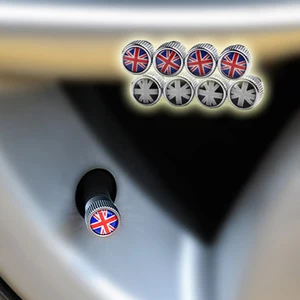 4 PCs Universal Union Jack Car Tire Rod Rod Deckel Air Ventil Fall Cooper JCW Countryman Clubman Accessoires 8 Hauptverkaufszentrum -Felgen Mini - №5