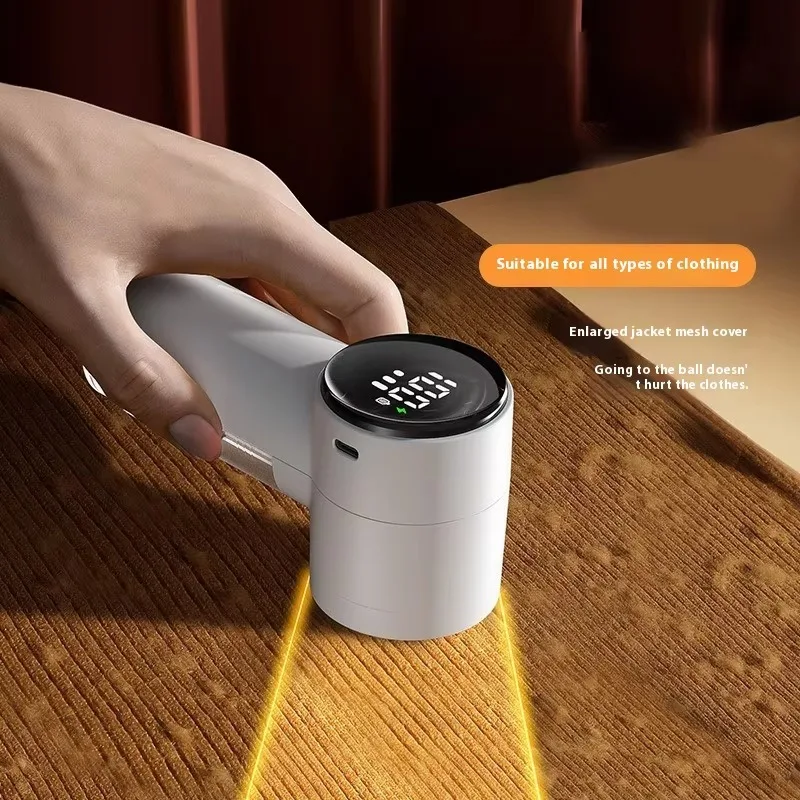 

Электрическая машинка для удаления катышков 2024 с LED-дисплеем, портативная, USB-перезаряжаемая, для свитеров и ткани, триммер для удаления ворса