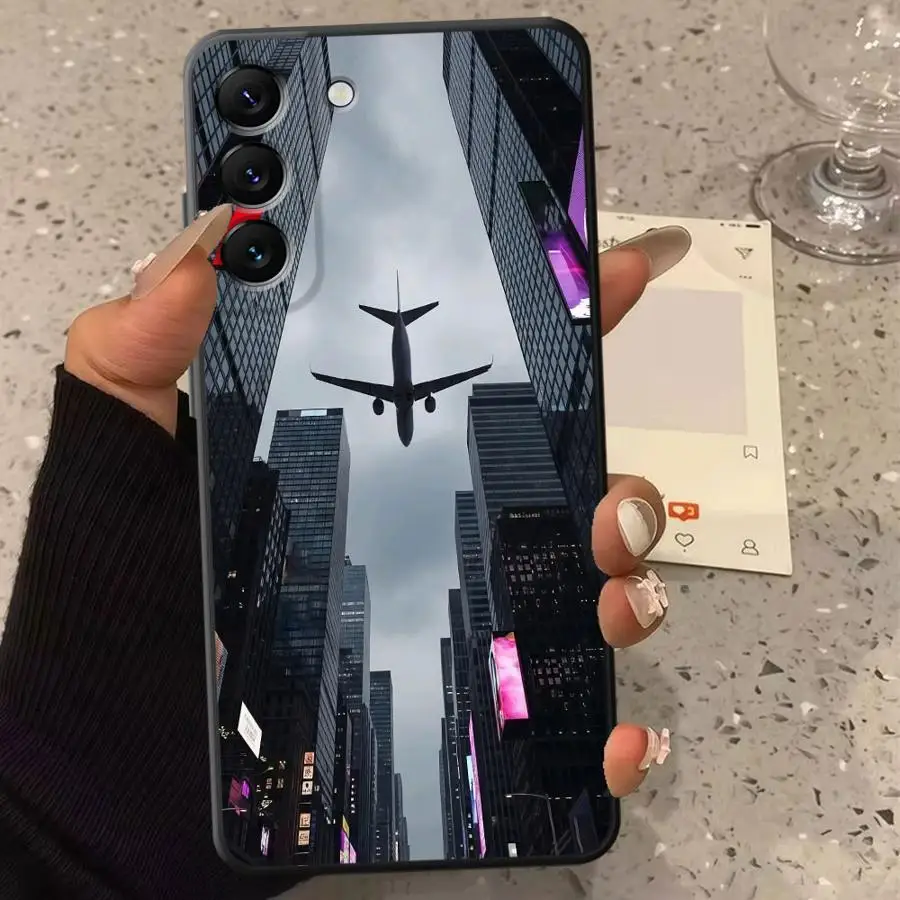 Phone Cover Case for Samsung Galaxy A06 A53 A02s A30s A03 A50 A56 A71 A73 A05 A20s A04 Aircraft