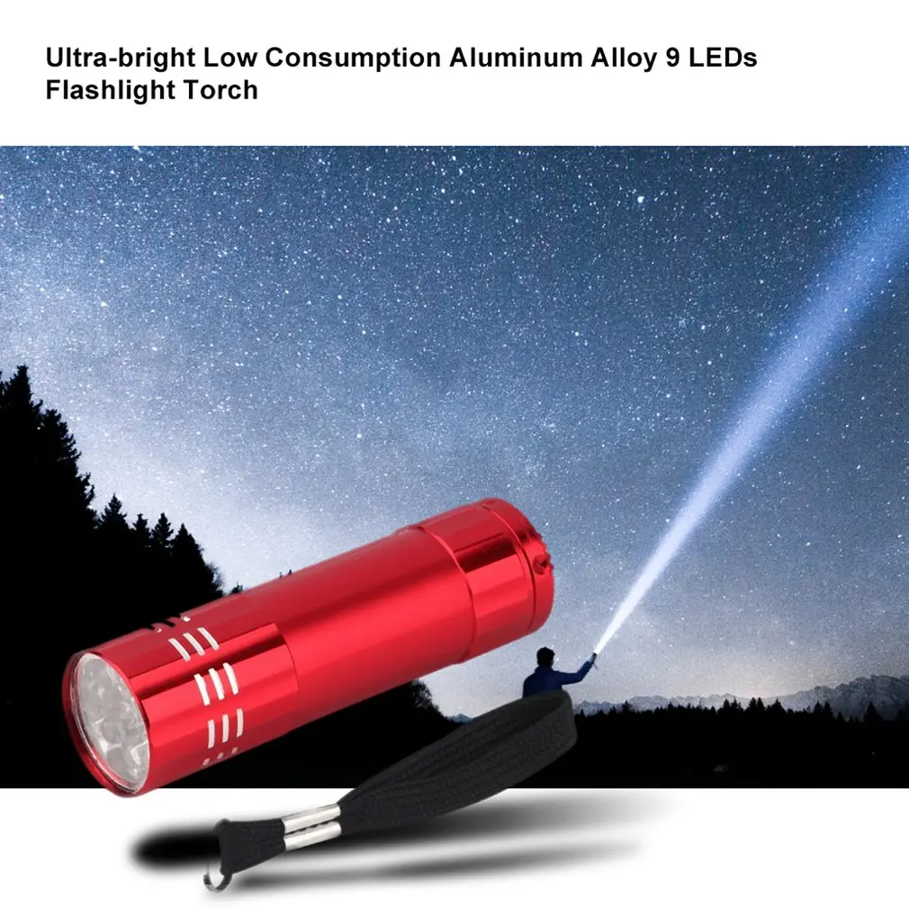 2017 Mini aluminium UV ultrafioletowy 9 LED latarka latarka lampa Penlight V