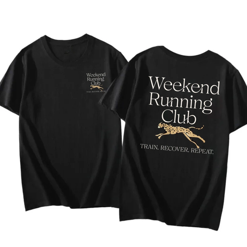 Weekend Running Club Tshirt Trendy Runners Apparel Marathon Training long Run Casual Tee Fashion Recovery Runner Gift Unisex Top