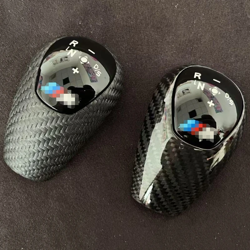 غطاء مقبض ناقل الحركة من ألياف الكربون الحقيقية، مناسب لسيارة BMW e90m3 e92m3، مناسب تمامًا لاستبدال المصنع الأصلي #3