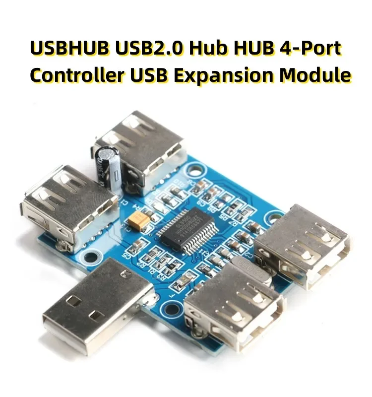 USBHUB USB2.0 Hub HUB 4-Port Controller USB Expansion Module