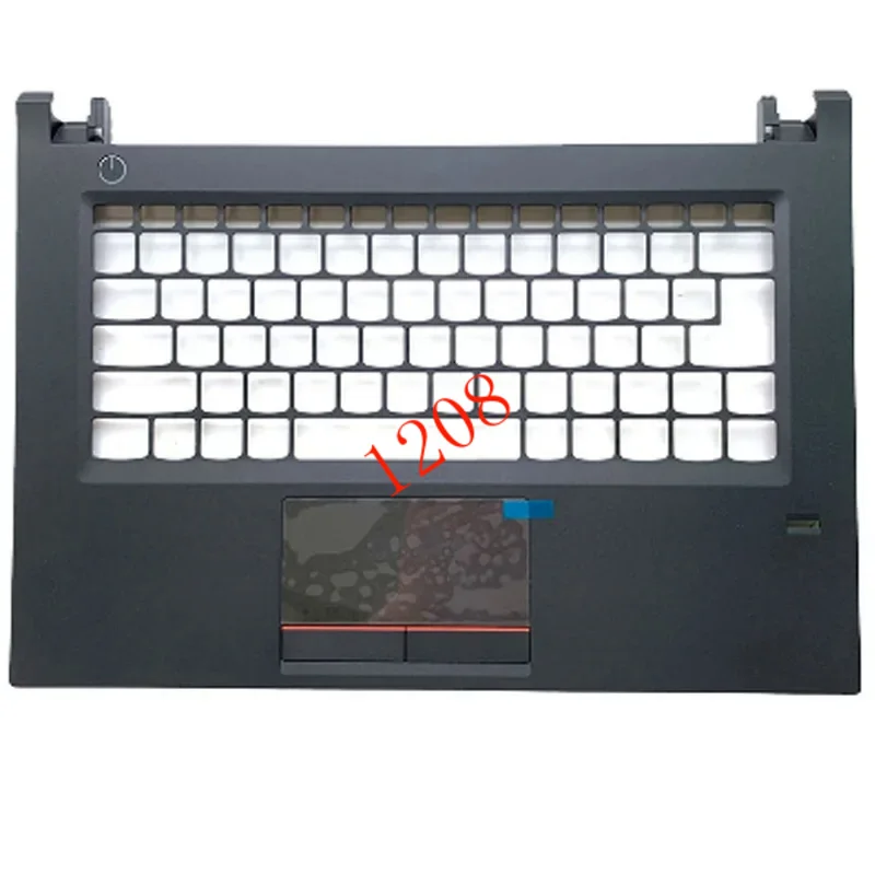 Palmrest new original upper case keyboard bezel with fingerprint hole for Lenovo E42-80 HiAR laptop 4flv8talv00