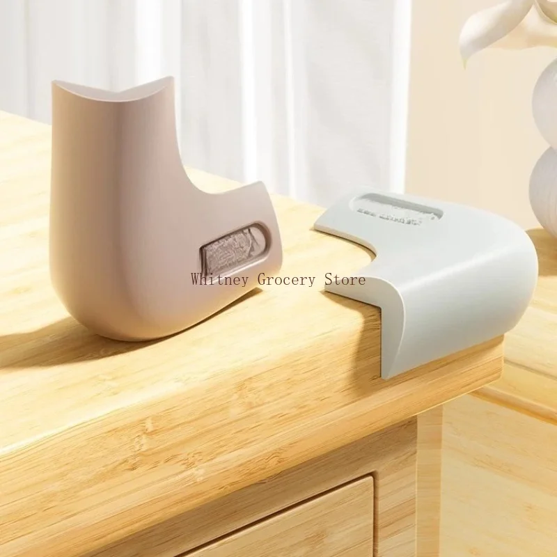 Soft silicone table corner bumpers for anti-collision, edge-protecting corner table edge covers with safety guards