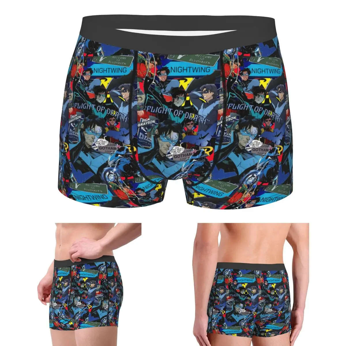

Boxer Underpants Shorts Nightwing Panties Men Soft Underwear for Homme Man Boyfriend Gift