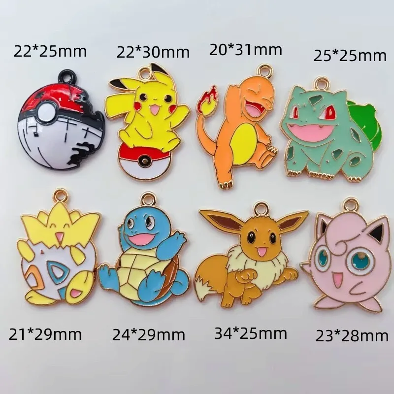 10pcs Cartoon Baby DIY Alloy Drip Oil Earrings Pendant Keychain Pendant Accessories image 6