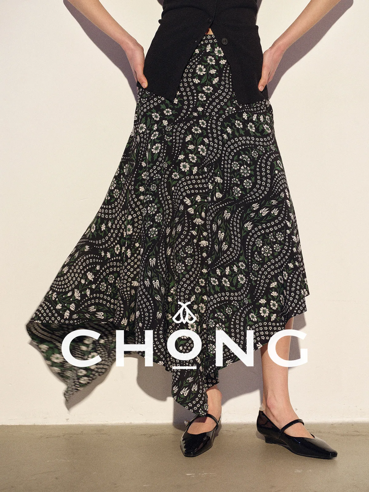 

Шелковая юбка-русалка с цифровым принтом, эластичная, из двойной марли, облегающая, асимметричная, прямая, для женщин