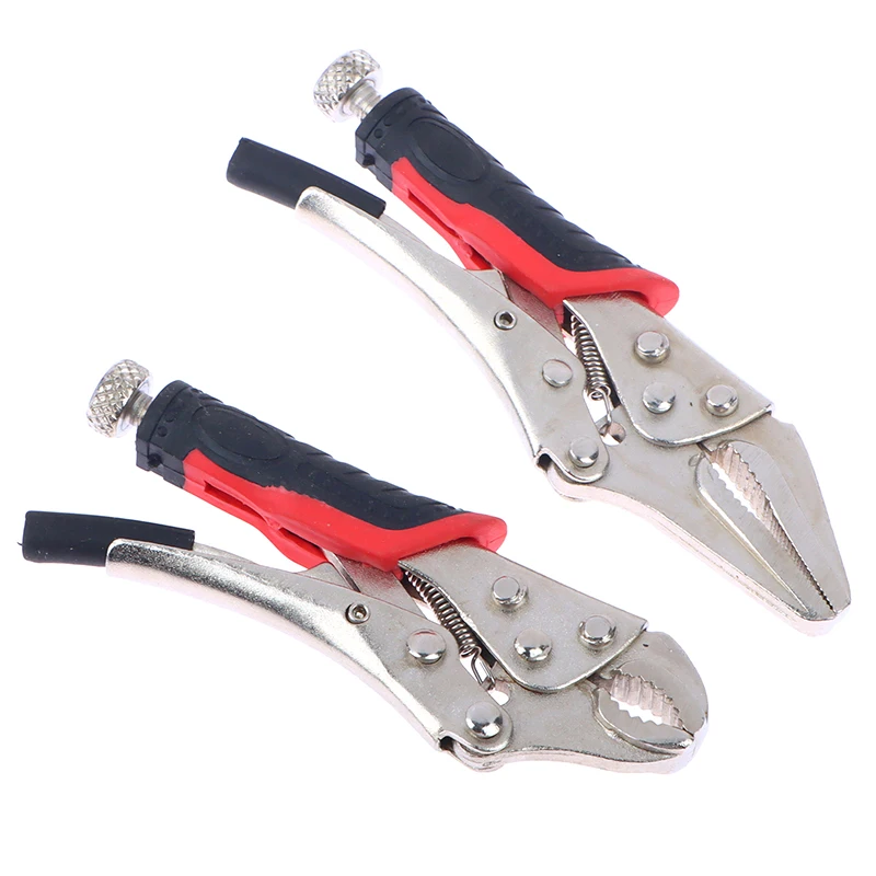 4 Inch 5 Inch Curved Jaw Locking Pliers Mini Locking Pliers For DIY Hand Repair Tools Quick Fixing Clamping Pliers