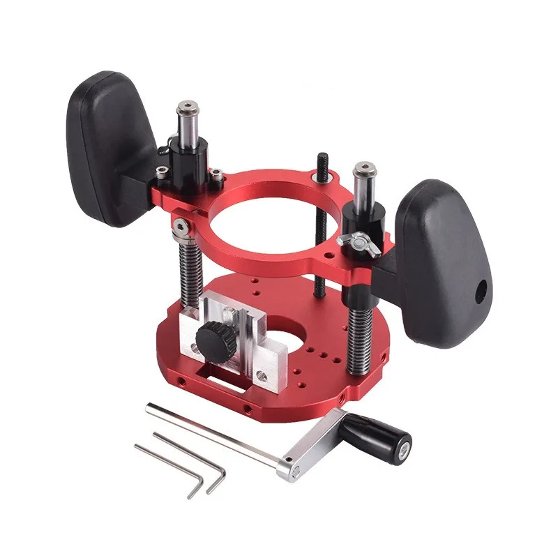 Router Lift Base, Aluminum Router Table Insert Plate for Woodworking Trimmer Engraving Machine