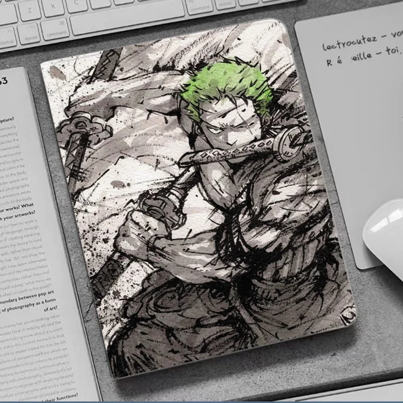 Roronoa Zoro Anime ONe Cover Case For iPad 10.2 9th 10th Air 6 5 Mini 4 5 Case Luxury Silicone Pro 12.9 11 13 For iPad Air 2 3 4