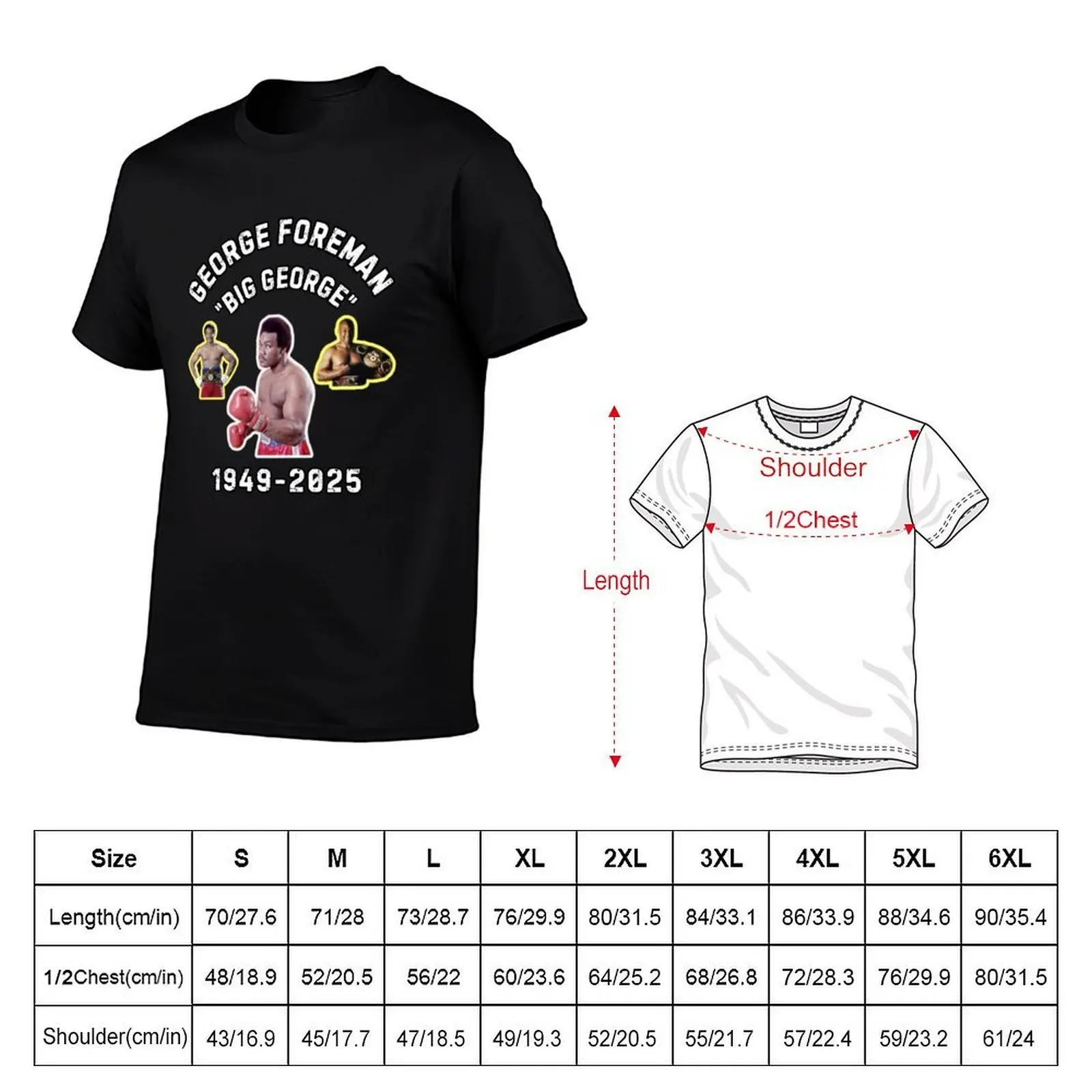 George Foreman T-Shirt customs design your own customizeds outfits for men