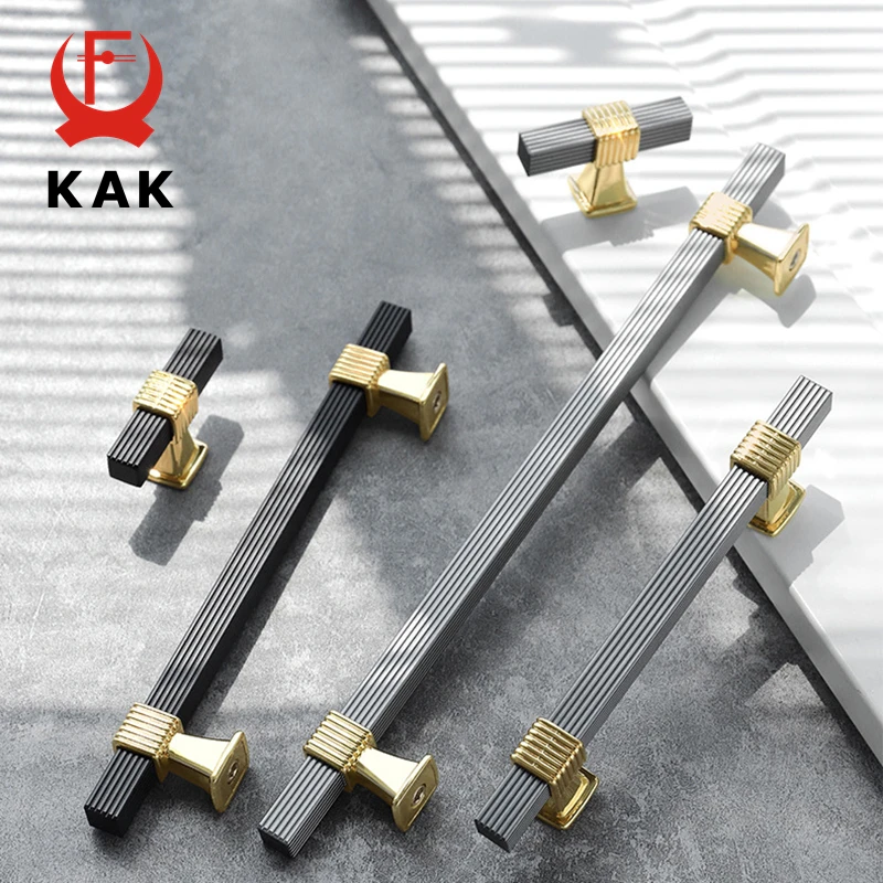 

Ручки для шкафов KAK черные золотые 1000 мм