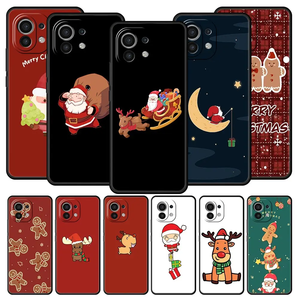 Christmas Santa Claus Luxury Phone Case For Xiaomi 14 13T 12T Pro 12 13 11 Ultra Mi Note 10 Lite 10T 5G 11X Pro 11T 11i 9T Cover