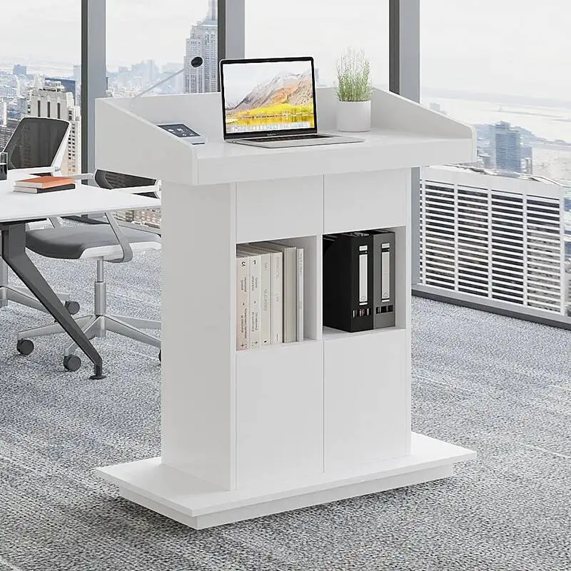 Mesas de recepção modernas de luxo profissional na moda salão de beleza pequenas mesas de recepção simples beleza mostrador móveis comerciais