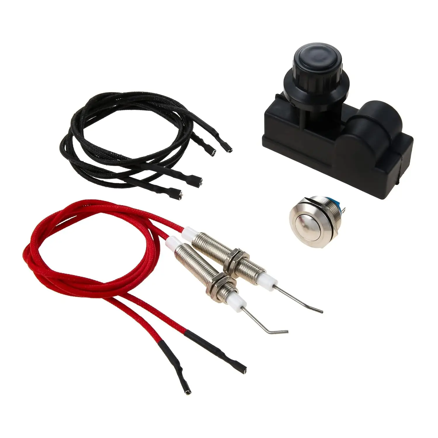 1pc Grill Igniter, Spirit Ignitor Replacement, Push Button Control Switch Ignition with Sparkers for Gas Grill