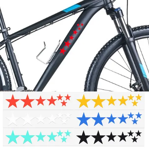1 시트 산악 자전거 반사 스티커 프레임 휠 림 스티커 형광 별 MTB 자전거 반사판 데칼 액세서리 1 시트 산악 자전거 반사 스티커 프레임 휠 림 스티커 형광 별 MTB 자전거 반사판 데칼 액세서리