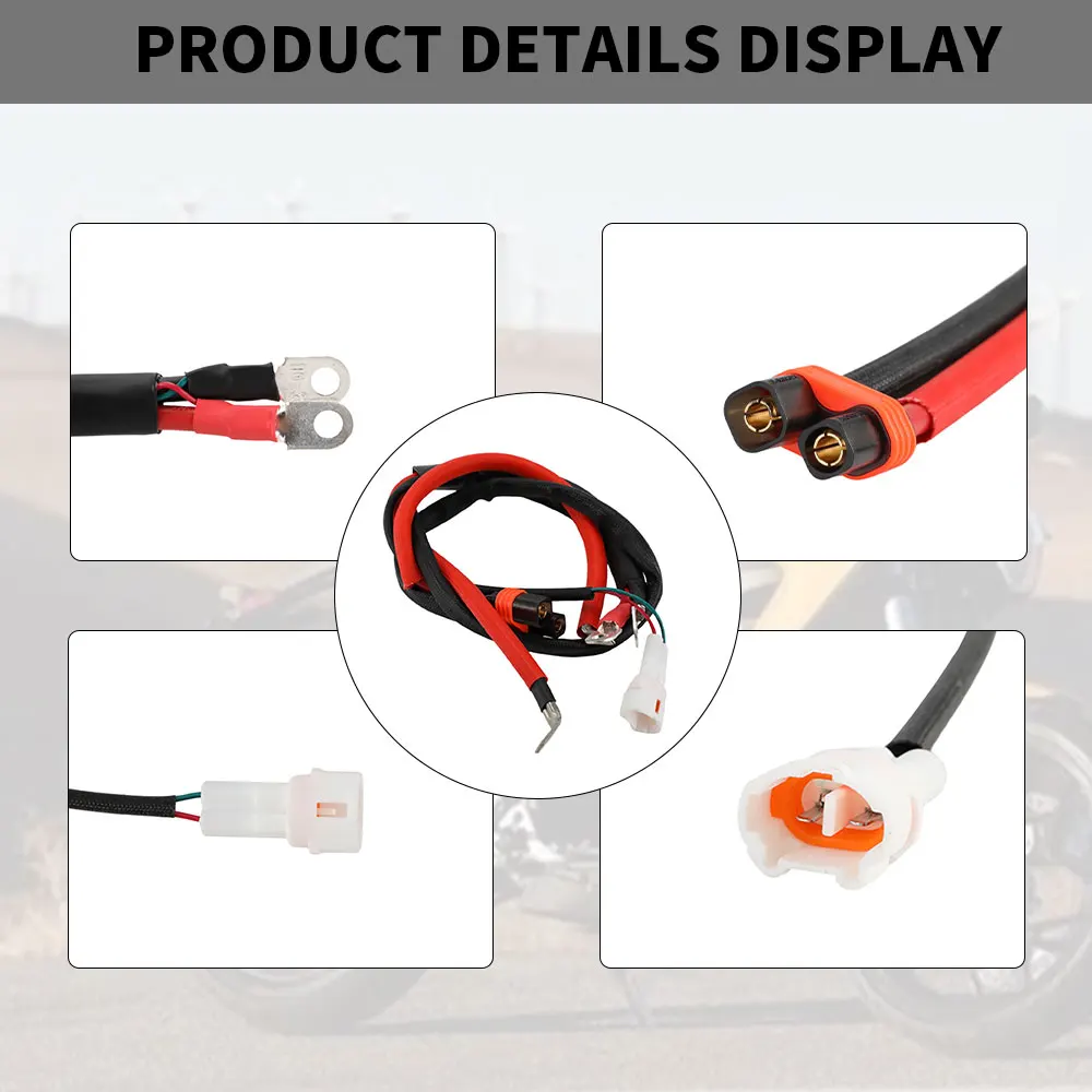 Harnes kabel daya utama untuk Surron Sur Lightbee X S kabel konektor baterai bermain dan pasang