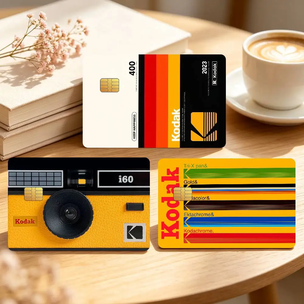 Fashion K-Kodak-S Logo Credit Card Skin Stickers For Bank Bus Metro Cards Waterproof Anti-Scratch Gift 4PCS