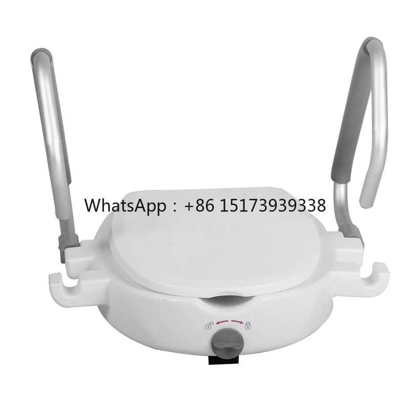 

High Toilet Seat Armrests Ceramic Bucket Cover for Hospital Homecare Toilet Rehabilitation Therapy Supplies