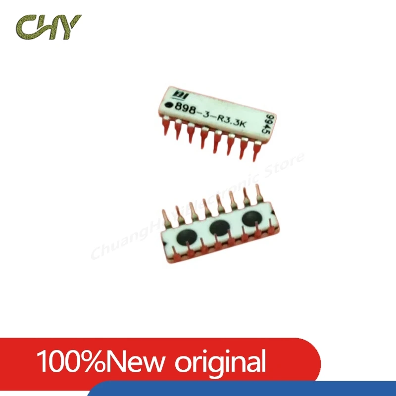 898-3-R3.3K Resistor Network 3.3K Ohm 2% 2W DIP16 Isolated Thick Film Resistor Array Through Hole Electronic Components