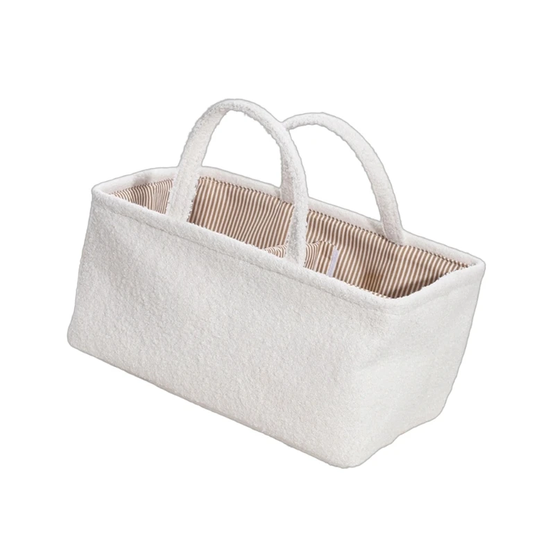 

J15U Baby Storage Basket With Waterproof Interior Multi Pocket Polyester For Nursery Essential