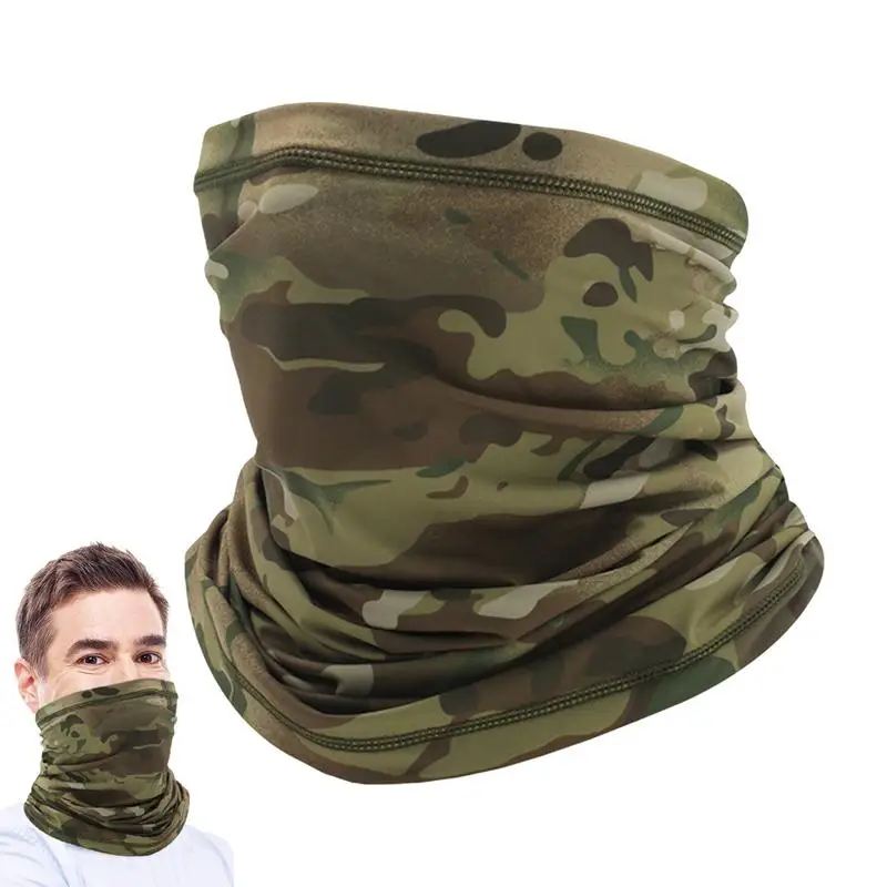 冷却ネックゲイター ネックゲイター フェイスカバー スカーフ 多機能 日焼け防止 & 防風 快適な迷彩プリント 通気性のあるフェイス