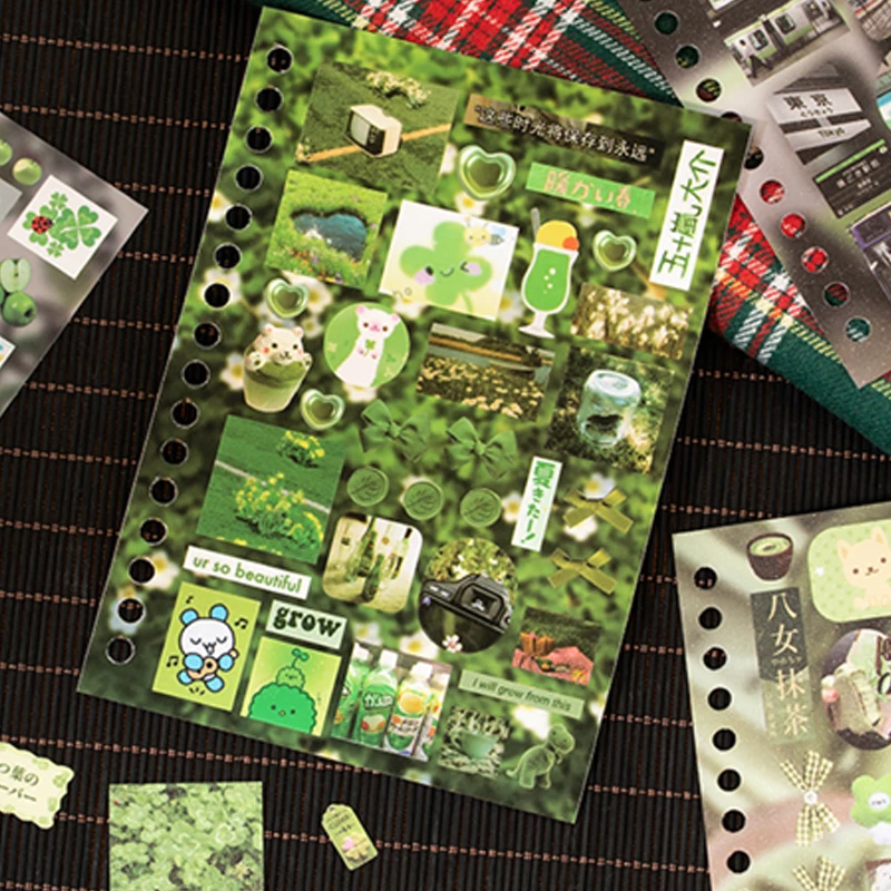 Mr.Paper kawaii الوقت قصة قطع فيلم لفائف ملصق كتاب DIY كتيب ملصقات الزخرفية لوازم ثابتة هدايا الأطفال #6