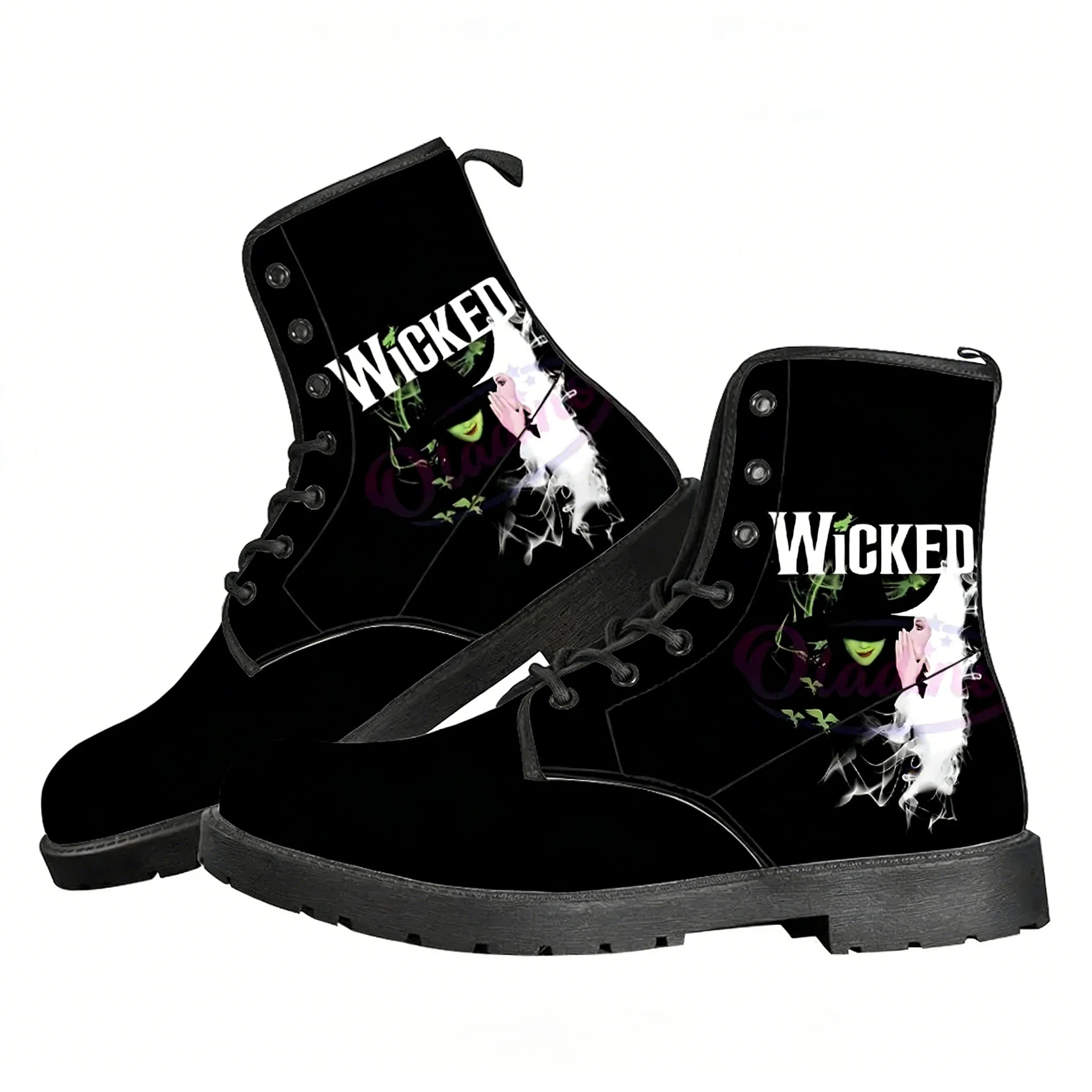 

Повседневные ботинки Wicked the Musical для мужчин и женщин, легкие водонепроницаемые ботинки в стиле ретро для улицы, изготовленные на заказ