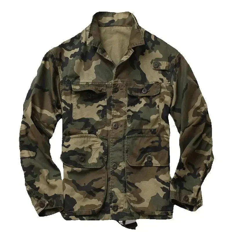 

M65 Military Jacket Camouflage Tactical Tank Cargo Cotton Flight Retro Combat Stand Collar US Army Soldier Coats