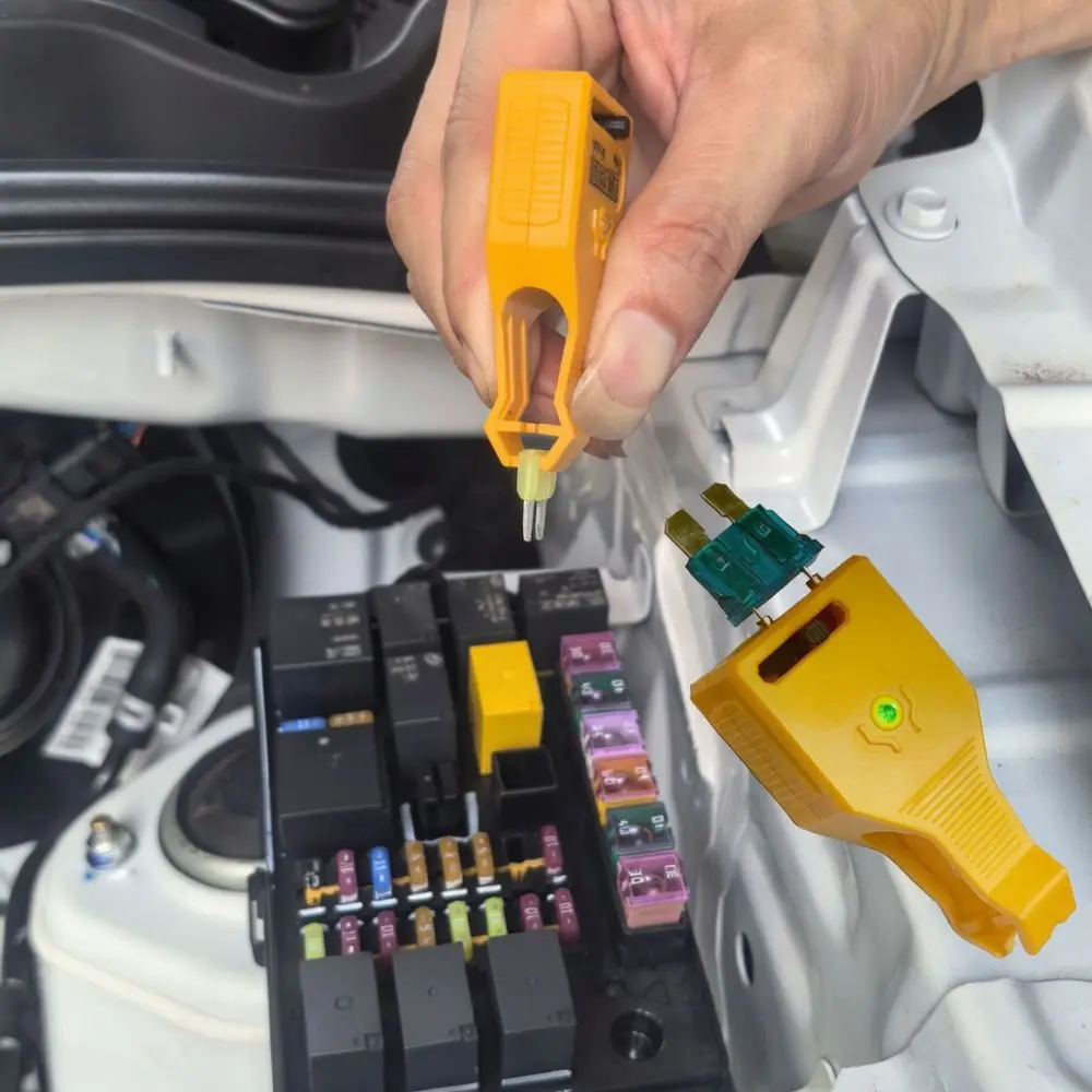 Automotive Fuse Diagnostic Tester Extractor Universal Car Circuit Continuity Check Tool Vehicle Electrical Repair Accessory