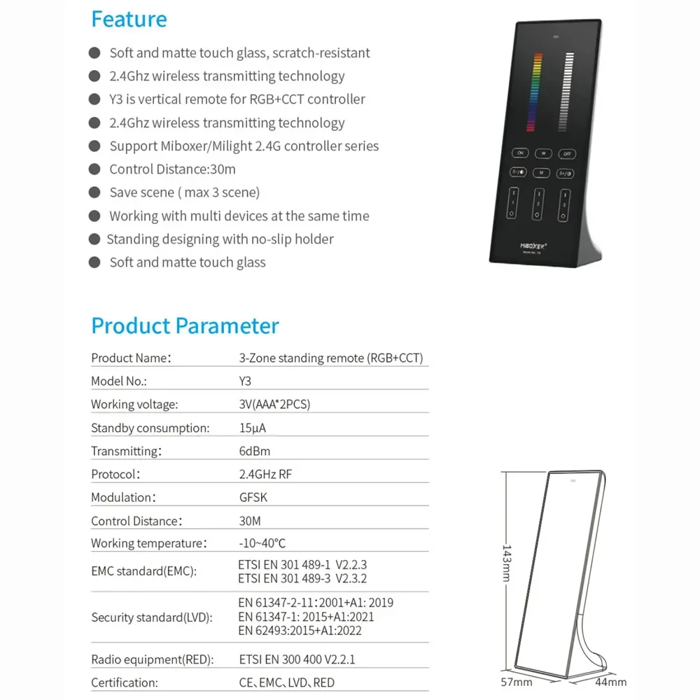 DC12V 24V 48V 2in1 5in1 Led Controller Wifi+2.4G DW/CCT/RGB/RGBW/RGBCCT Led Strip Output Max 30A Touch Remote for Alexa Google