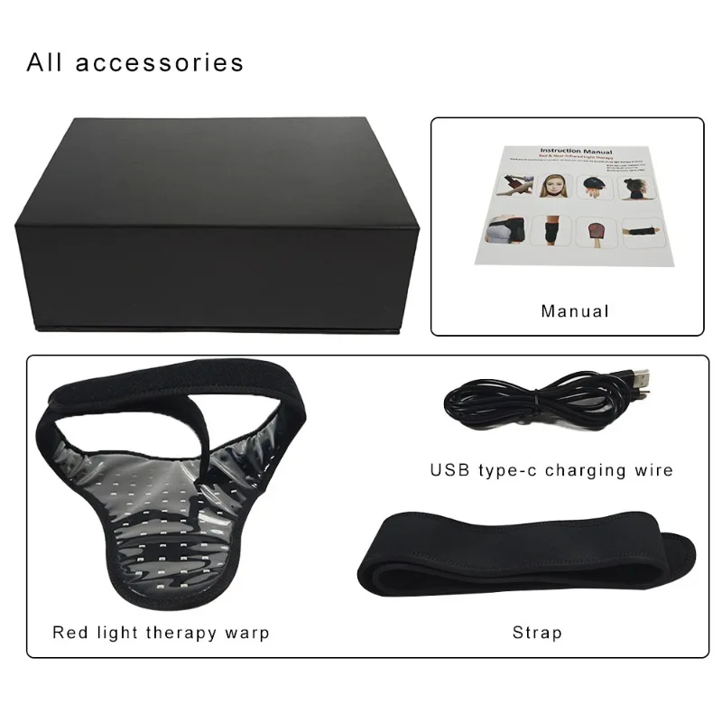 LED Red Light Therapy Warp Comfortable Wireless Portable Durable Heating Waist Massage Belt Professional Electric Massage Device view 5