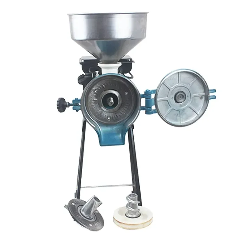 Electric Grain Mill Grinder for Corn Wheat Rice Coffee Beans Dry Wet Feed Flour Processing Machine Home Kitchen Use Tool
