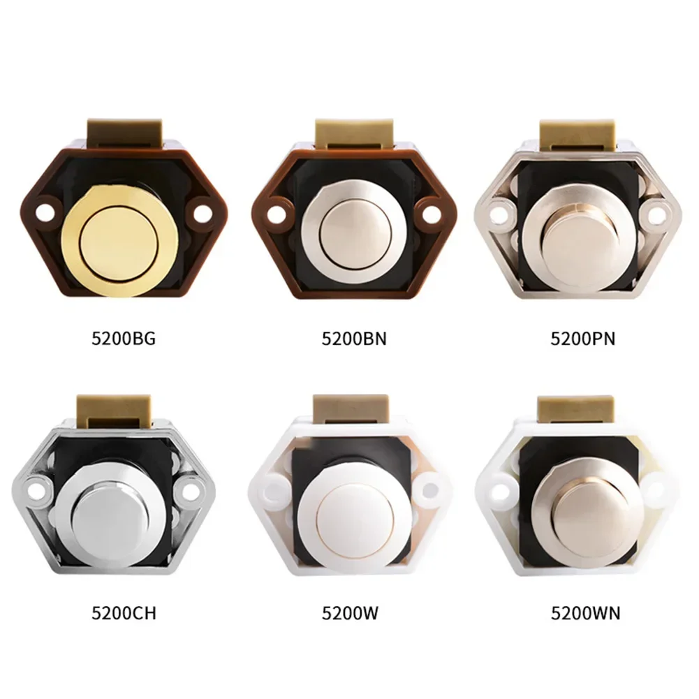 Diameter 20mm Camper Car Push Lock RV Caravan Boat Motor Home Cabinet Drawer Latch Button Locks Furniture Door Lock Hardware USE