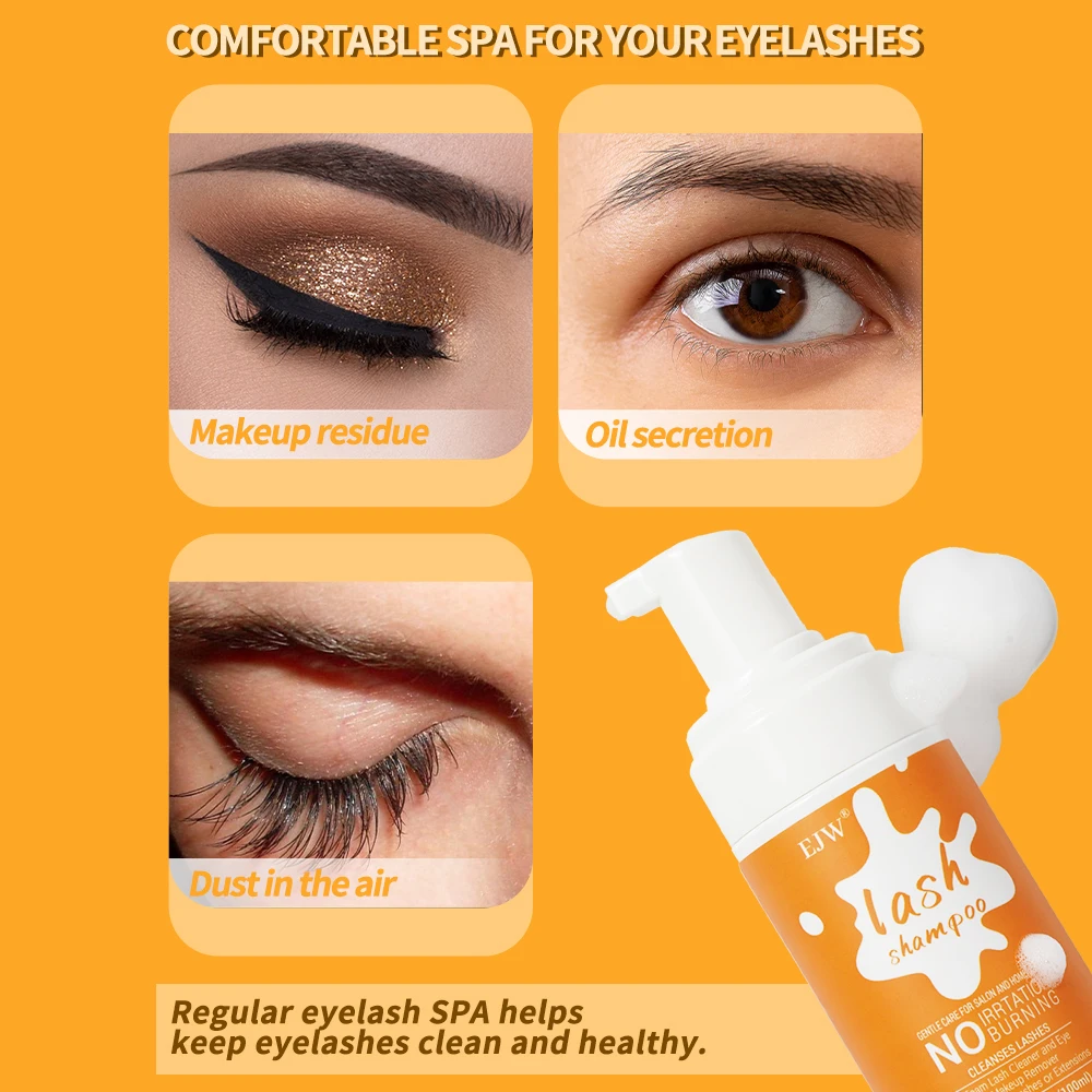 فرشاة شامبو الرموش/منظف رغوي للجفن/غسل لوصلات الرموش الطبيعية/مستلزمات للاستخدام الاحترافي والمنزلي