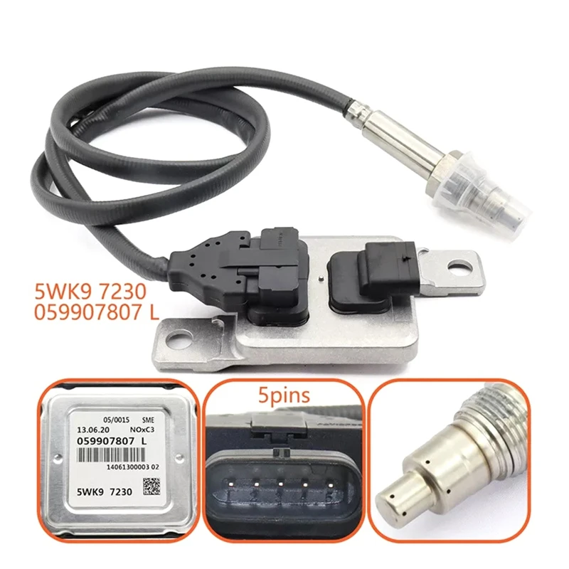 Downstream Nox Sensor 059907807L ,5WK97230 For VW Touareg 2010-2018 3.0L Porsche Cayenne-T45C