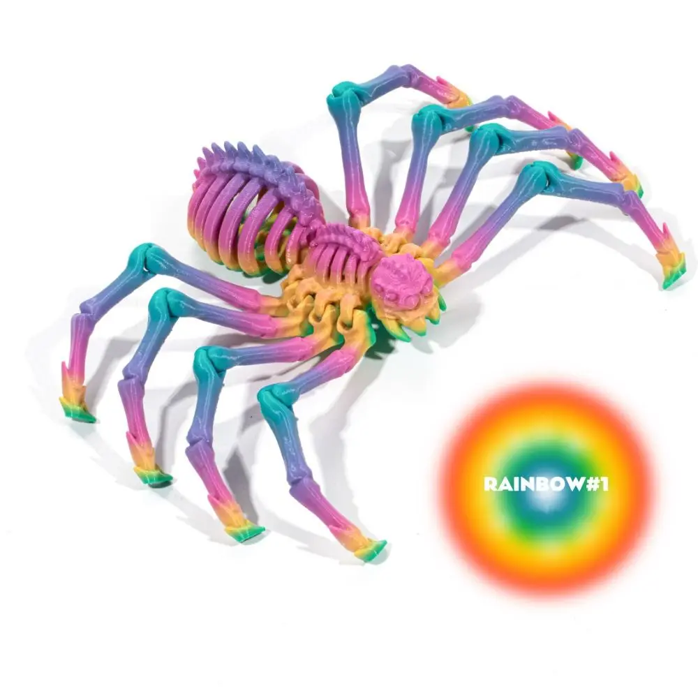 New Plastic 3D Joint Movable Spider 5 Colors Movable Spider Desktop Ornaments Home Decor