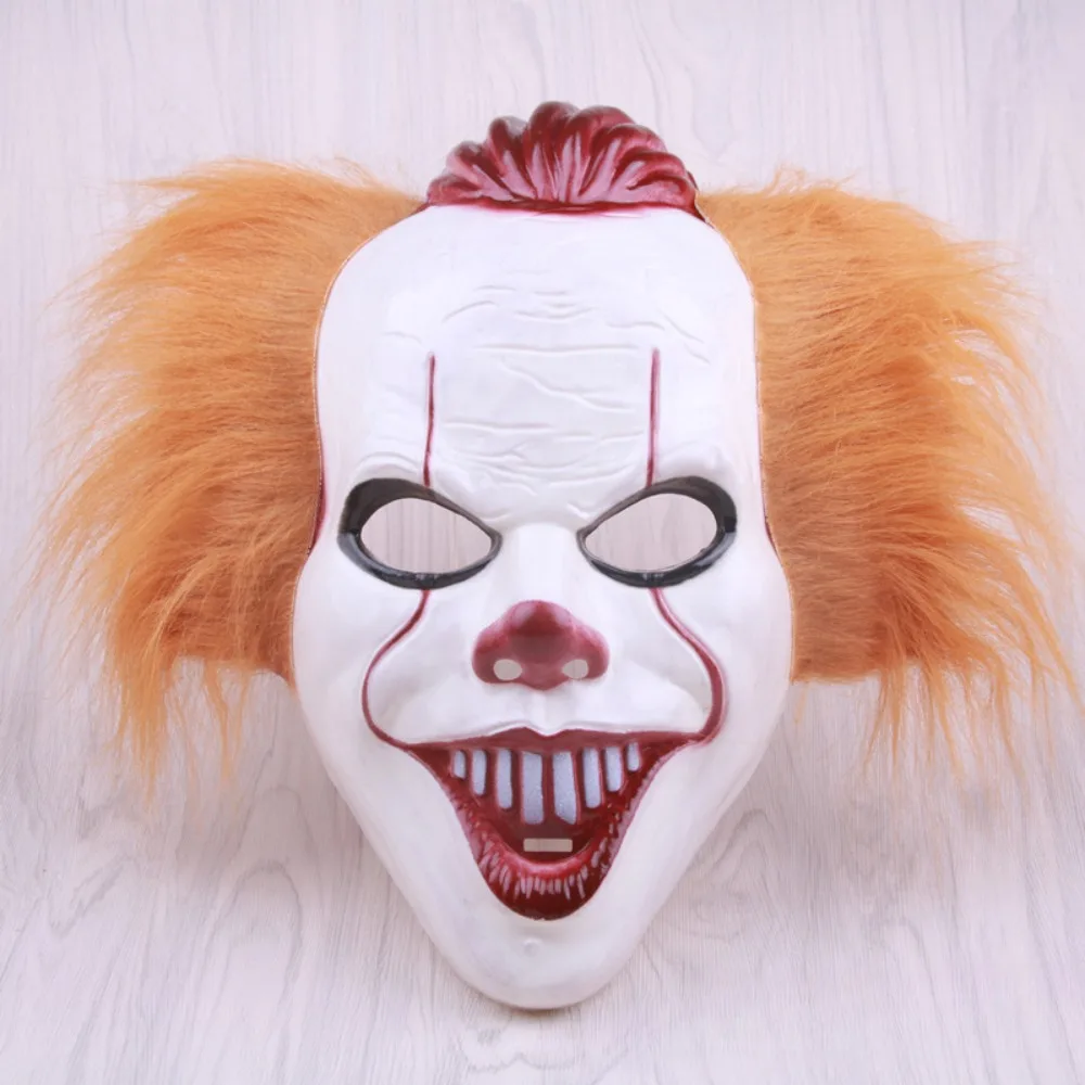 masque New Halloween horror scary full face mask clown resurrection night makeup ball haunted house script killing COS props