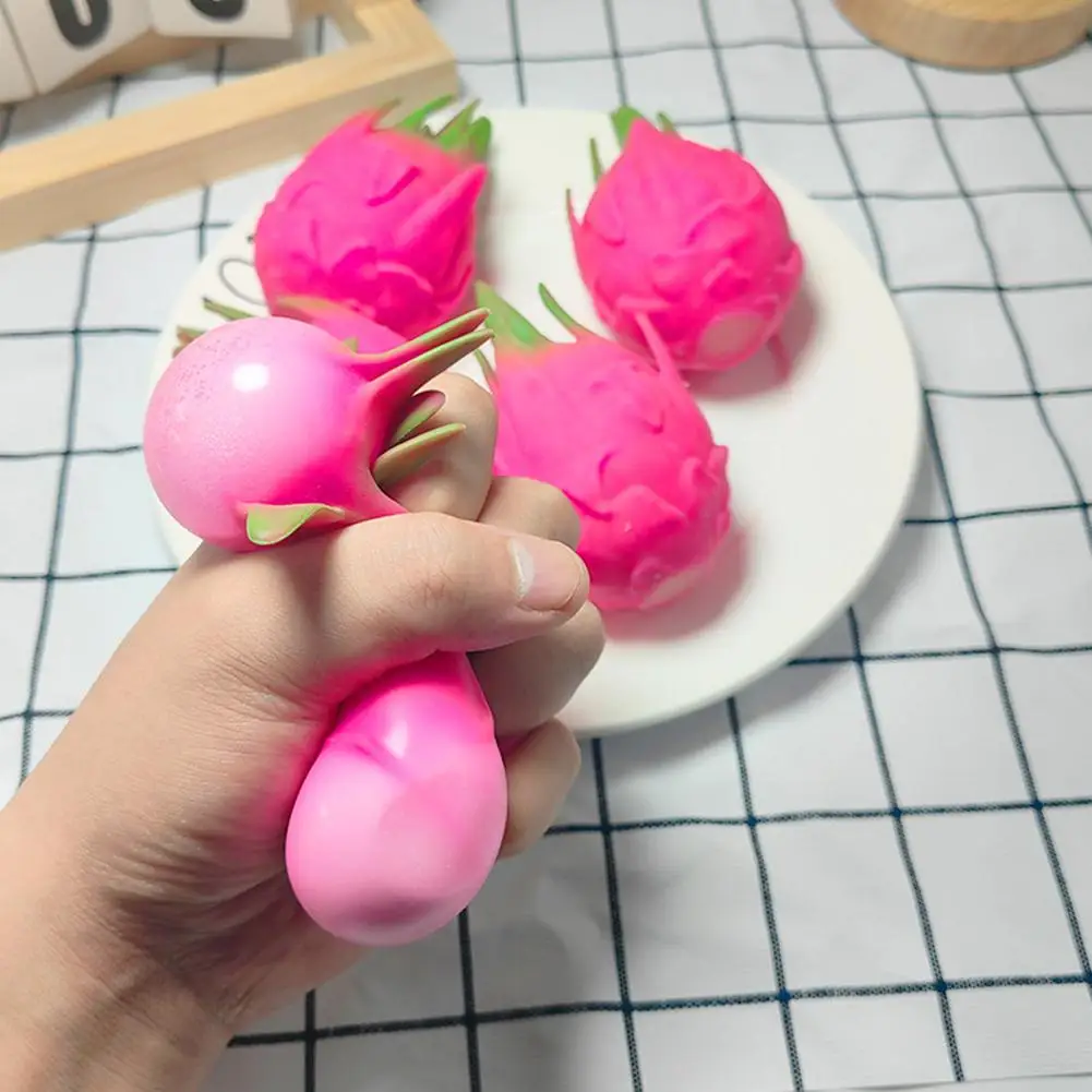 

Забавный антистрессовый мячик-антистресс в форме драконьего фрукта, симуляция еды, сенсорная игрушка-фиджет для снятия стресса, подарок