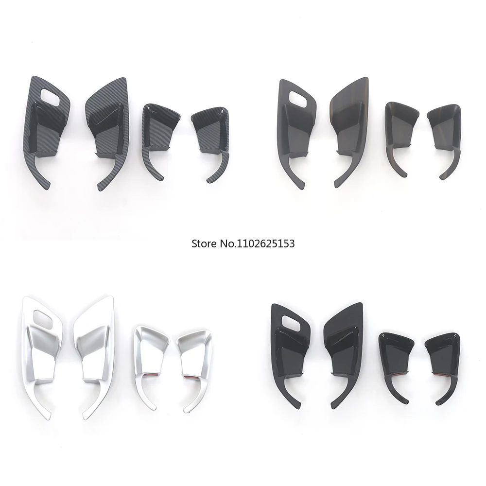 For Chevrolet Trax 2024+ ABS Carbon Fiber Protection Car Interior Door Handle Cover Decorative Accessories