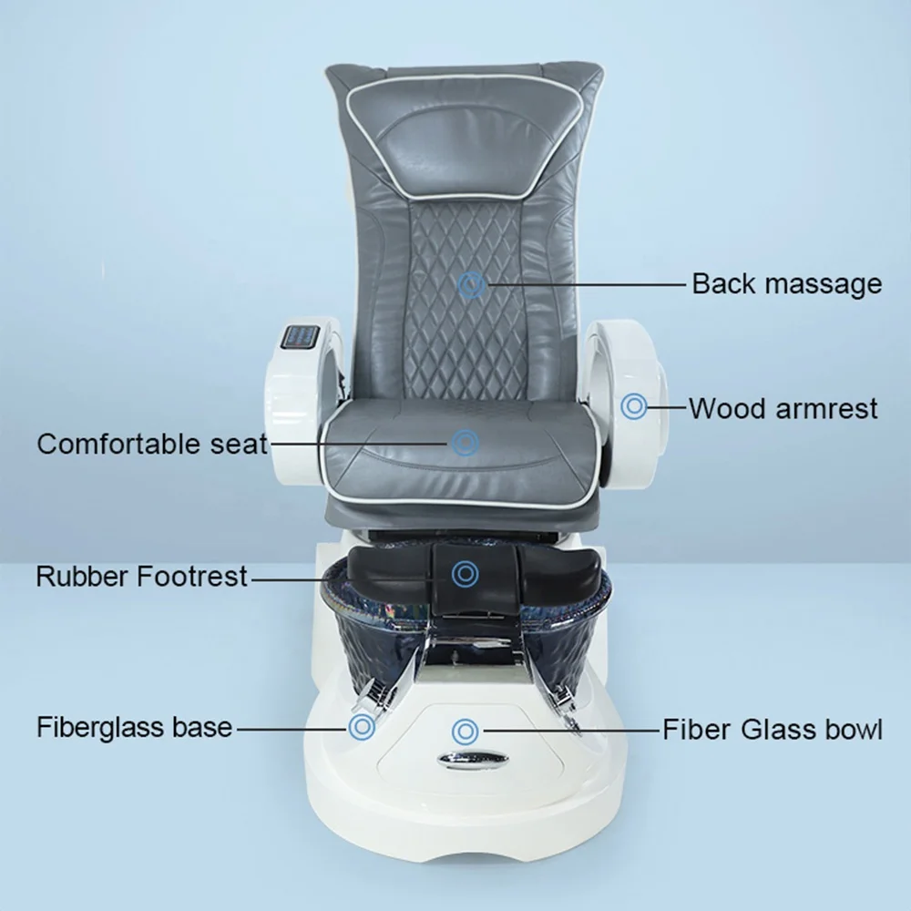 Pedicure Chair,Modern Luxury Beauty Nail Salon Furniture Pipeless Whirlpool Foot Spa Massage Manicure Pedicure Chair